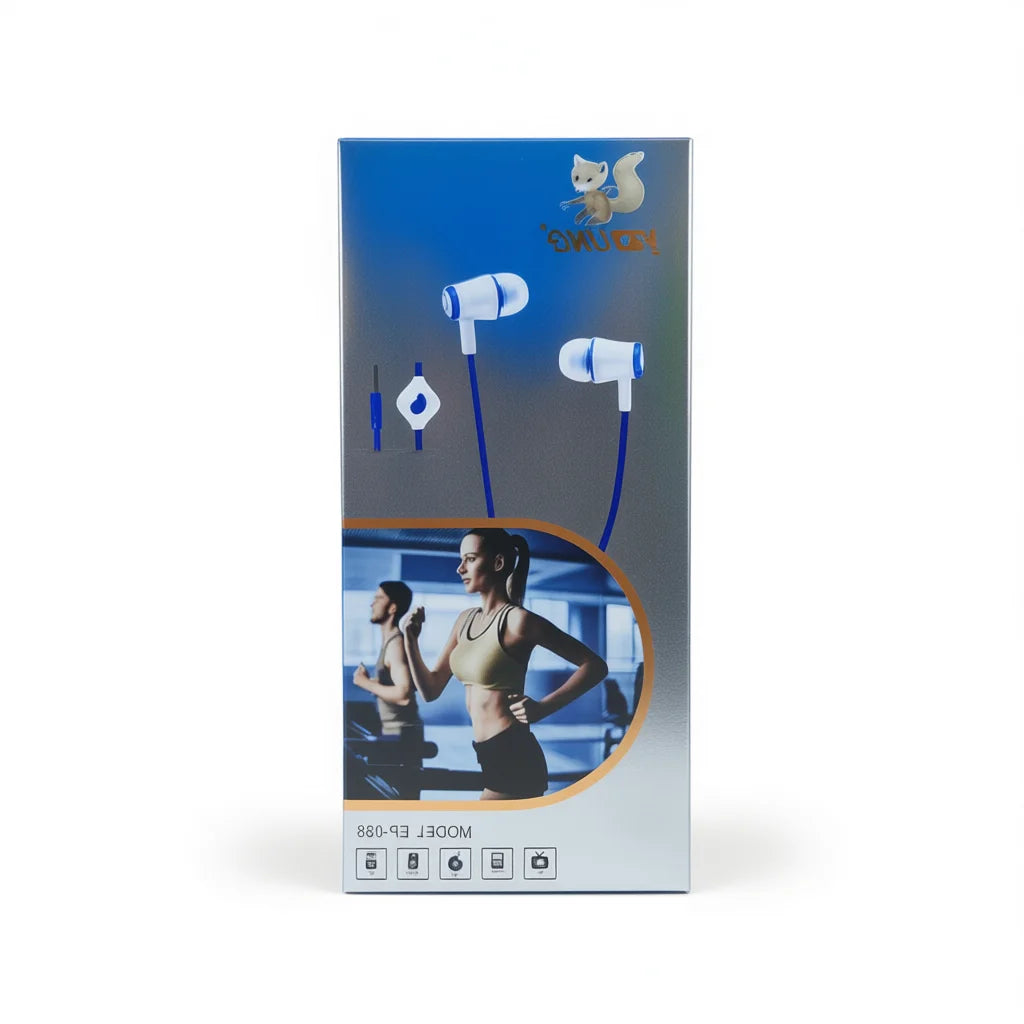 Young Electronicos Bluetooth In-Ear Earphones With Mic Noise Cancelling Sports Headphones IPX4 Waterproof Bass Boost