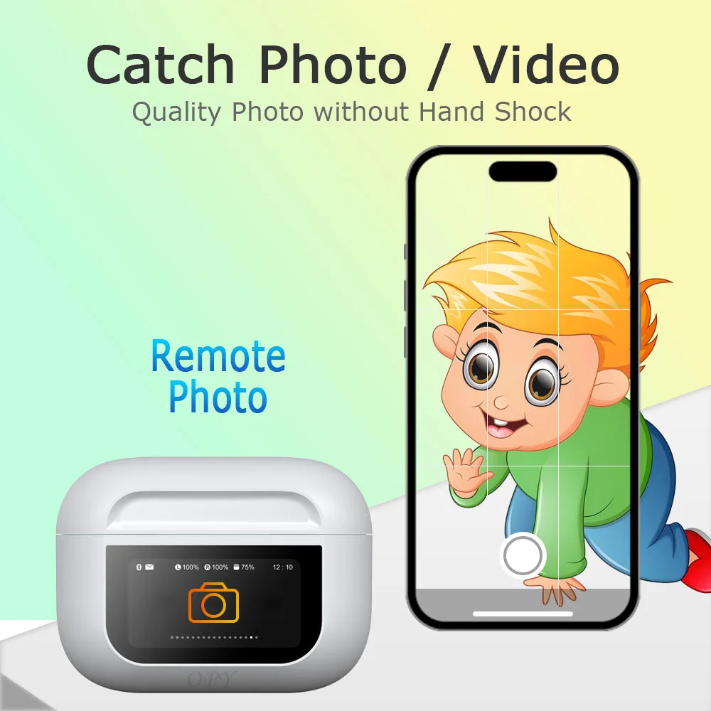 Wireless In-Ear Earbuds Digital Display Touch Screen Watch Plus Smart Glasses All-in-One Convenient Set
