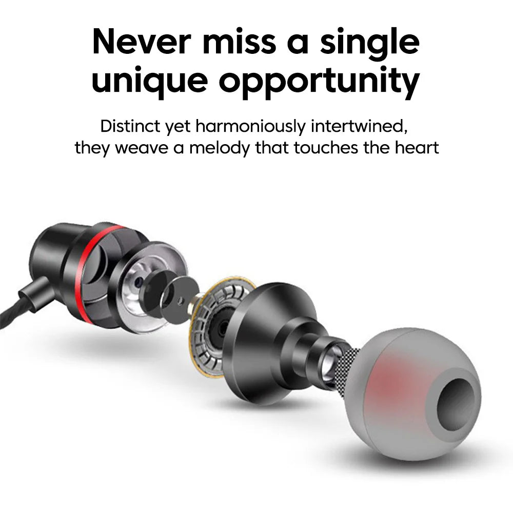 3.5MM/Type C Wired Earphones 360° Surround Sound In Ear Wired Headphones With Microphone Wired Control Wired Headphones