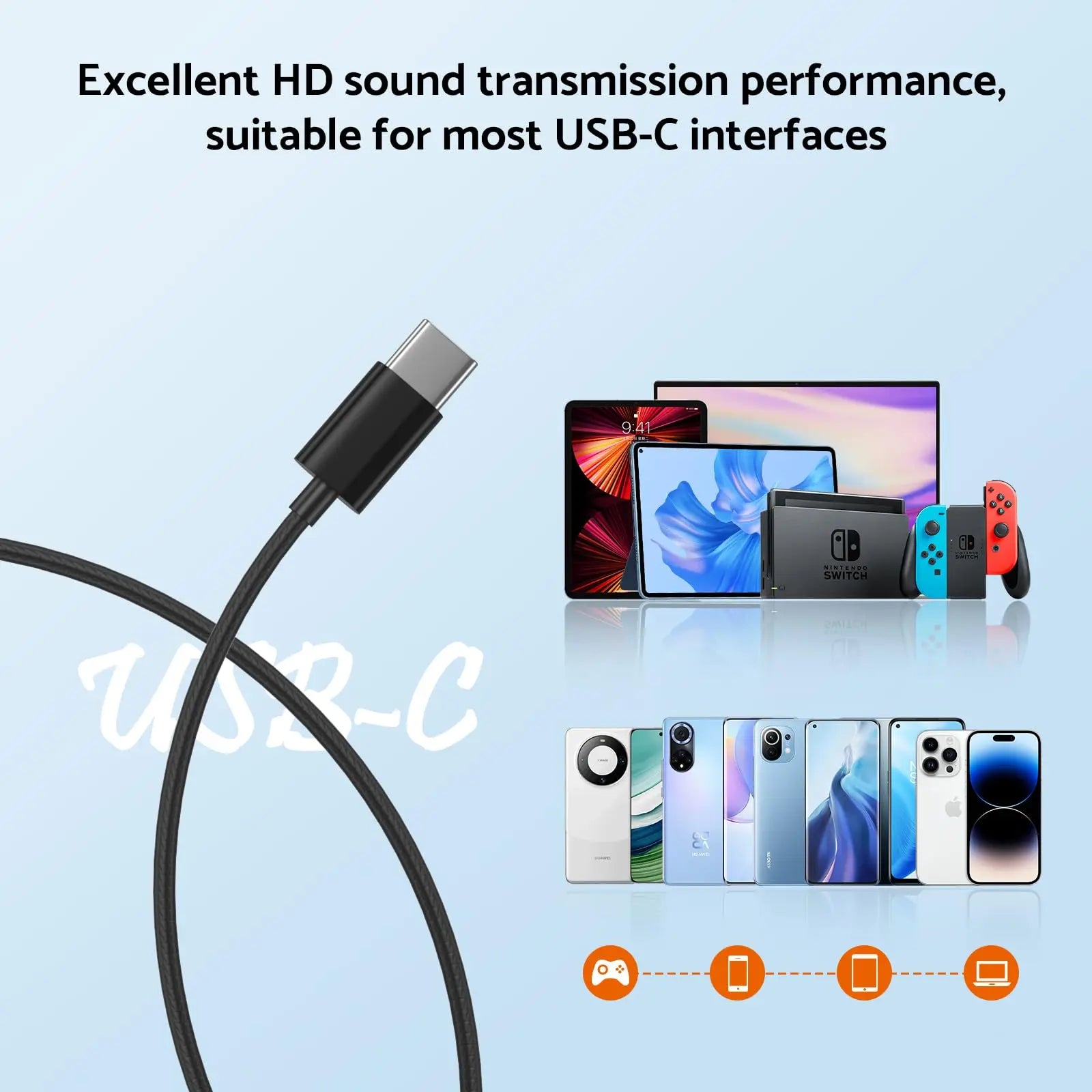 The Colorful Type C - All Colors for Type C or 3.5mm Wired Headphones
