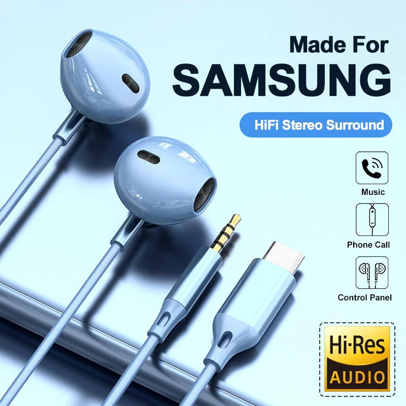 The Colorful Type C - All Colors for Type C or 3.5mm Wired Headphones
