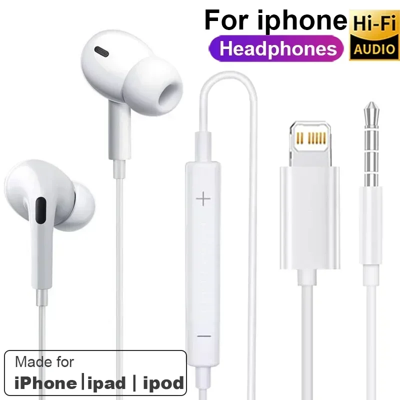The OG - Original Earphones For Apple iPhone 14 13 12 11 Mini X XS XR SE 6 7 8